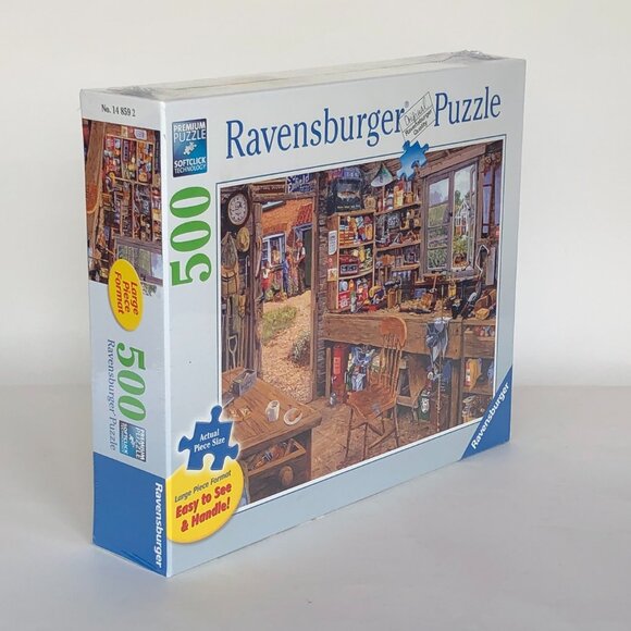 New sealed Ravensburger 500 pcs Large Format Puzzle-Dad's Shed - Picture 7 of 11